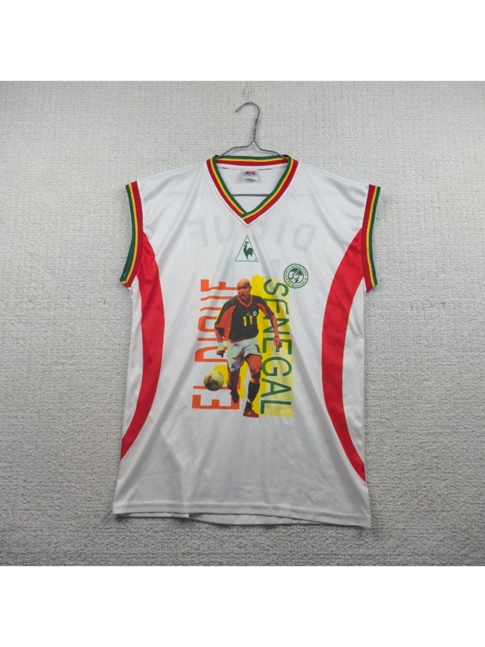 Vintage Senegal Africa Jersey #11 El Diouf World Cup Football / Soccer Read